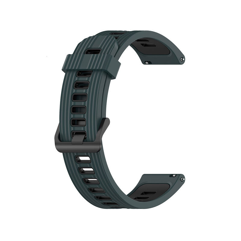 22mm Two Color Strap Multicolor Premium Silicone Strap for Square Shape Smart Watch