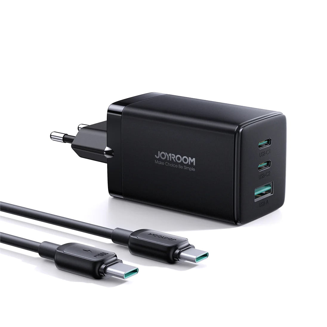 Joyroom JR-TCG01 65W Fast Charger With 1.2m C To C Cable