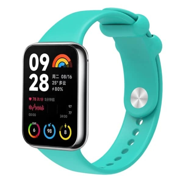 Solid Color Reverse Buckle Silicone Watch Band For Xiaomi Mi Band 8 Pro