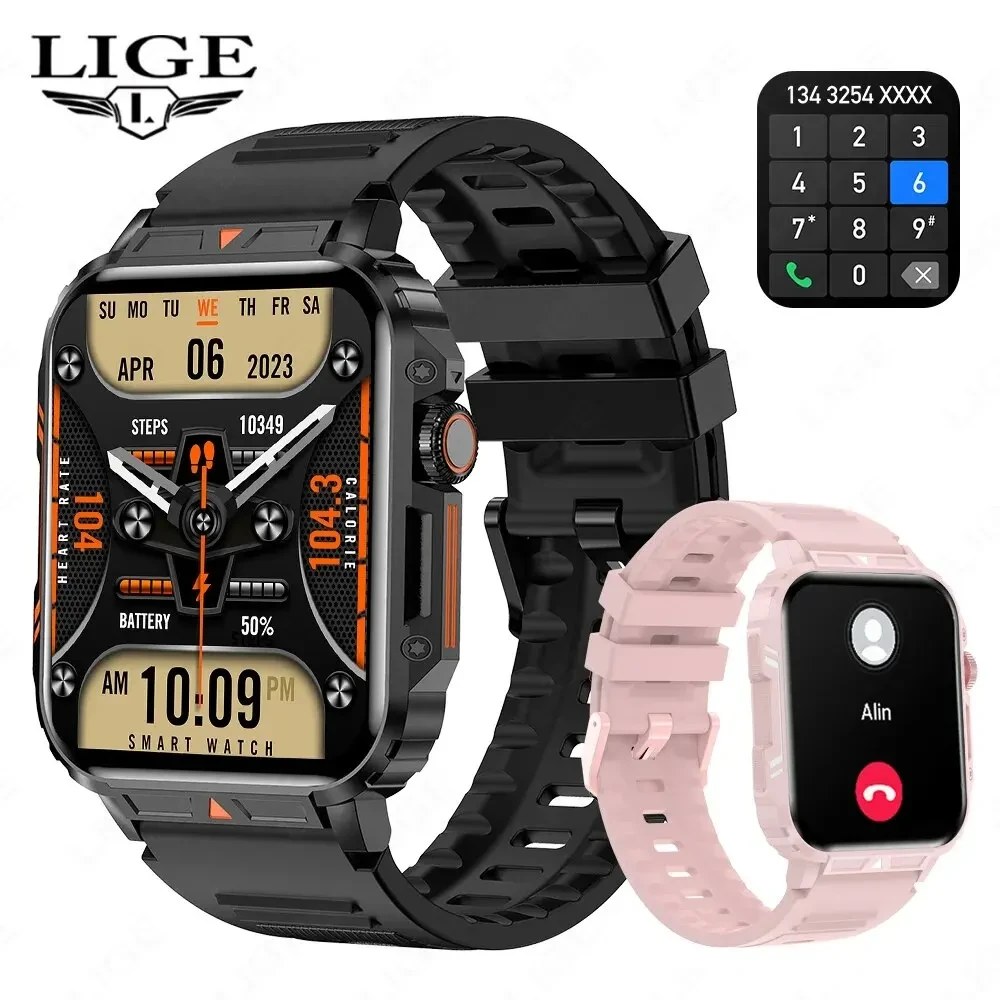 2024 New Smartwatch 1.95" Screen Health Monitoring Watches IP68 Waterproof Sports Fitness Smart Watch For Men Women Reloj Hombre