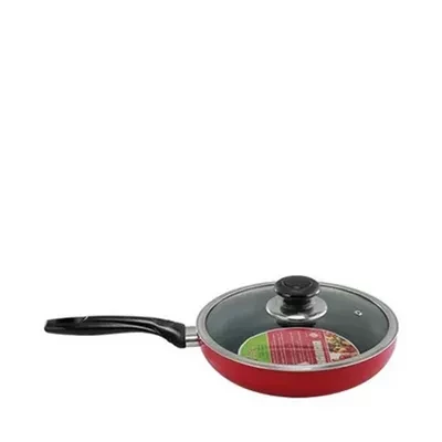 RFL Topper Nonstick Glamour Fry Pan with Lid (Red) 26 cm each