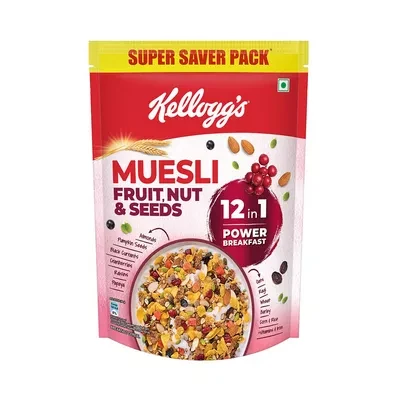 Kellogg's Muesli Fruit, Nut & Seeds Breakfast Cereal 750 gm