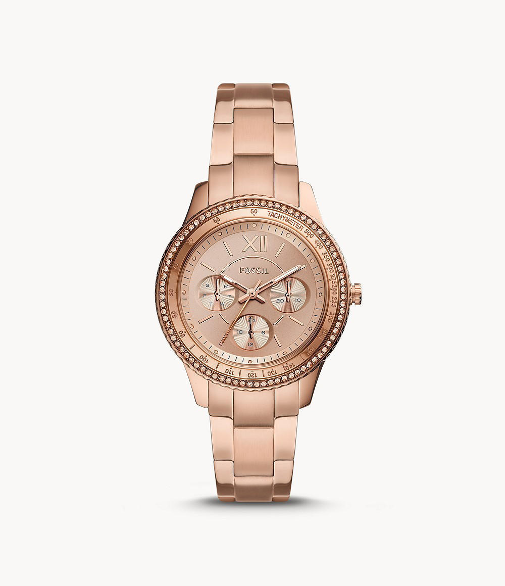 Fossil ES5106 Stella Sport Multifunction Rose Gold-Tone Women’s Watch