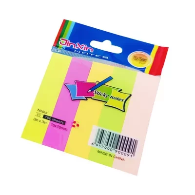 Jinxin Sticky Notes (Multicolor) each