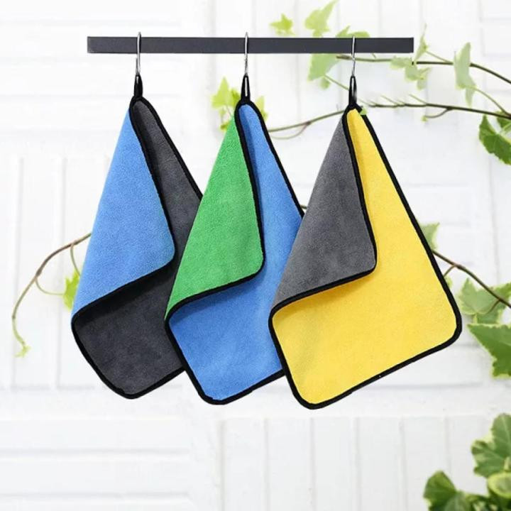 MicroFiber Bike / Car Cleaning Towel Double Layer 30 * 30cm
