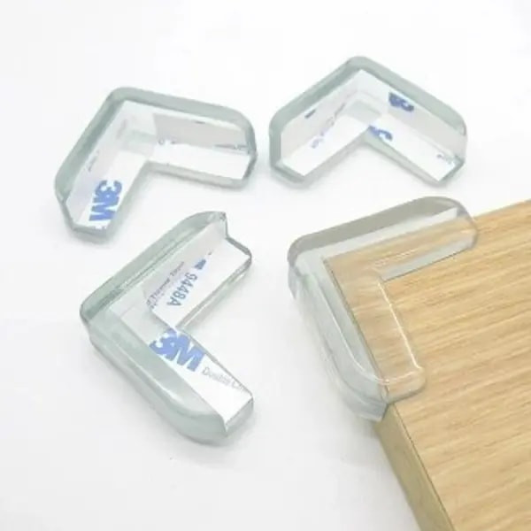 4 Pcs Silicon Table Corner Protector Square Edge Cover for Children Safety & Corner Protection Baby Corner Guards