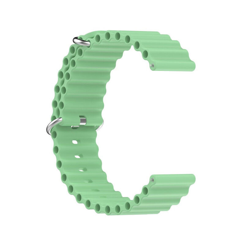 20mm Ocean Style Multicolor Premium Silicone Strap for Square Shape Smart Watch