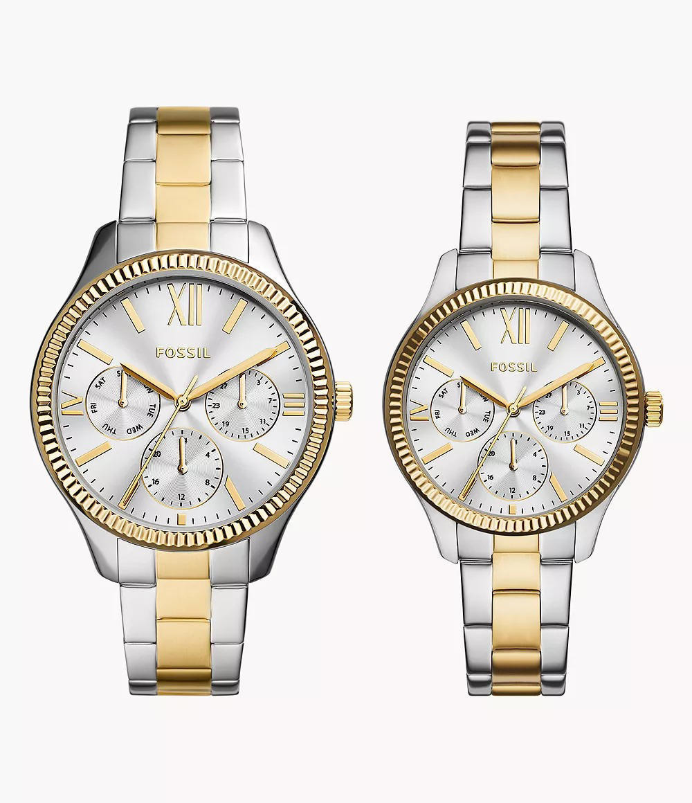 Fossil BQ2737SET RYE Multifunction His and Her Watch Gift Set