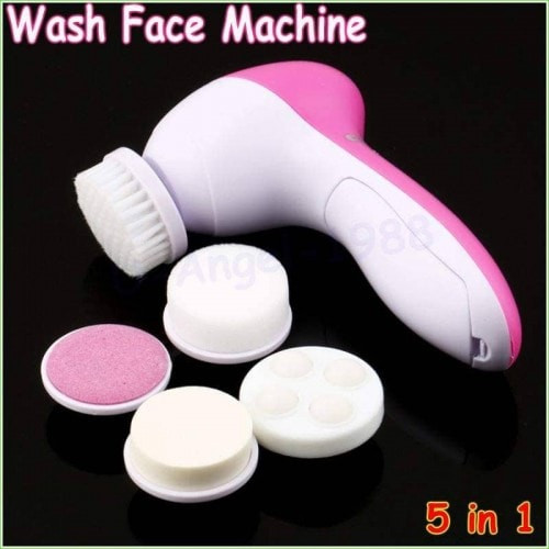 5 in 1 Multi-functional Cleansing Machine Cleanser Instrument Facial Massage Beauty Set