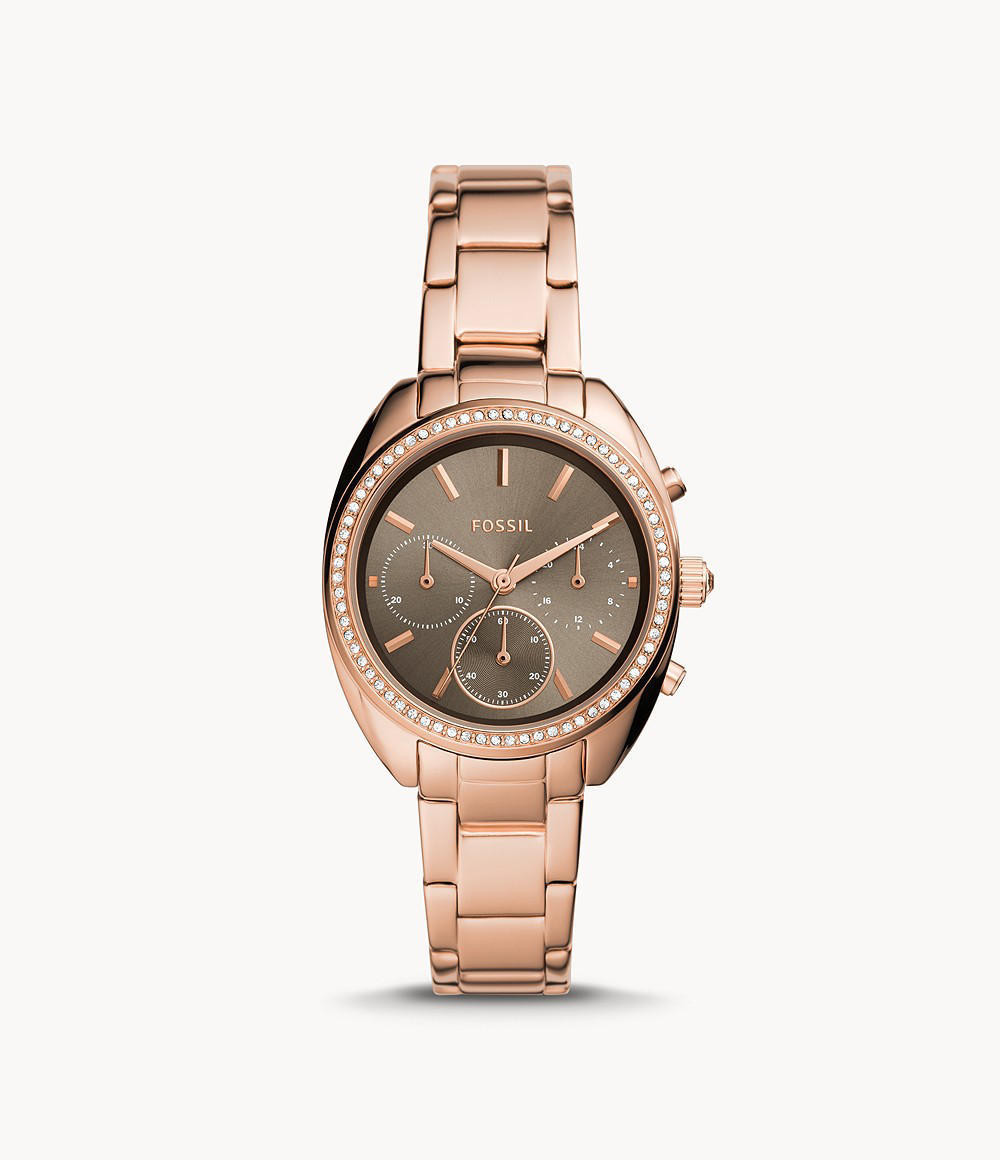 Fossil BQ3659 Vale Chronograph Rose Gold-Tone Stainless Steel Women’s Watch