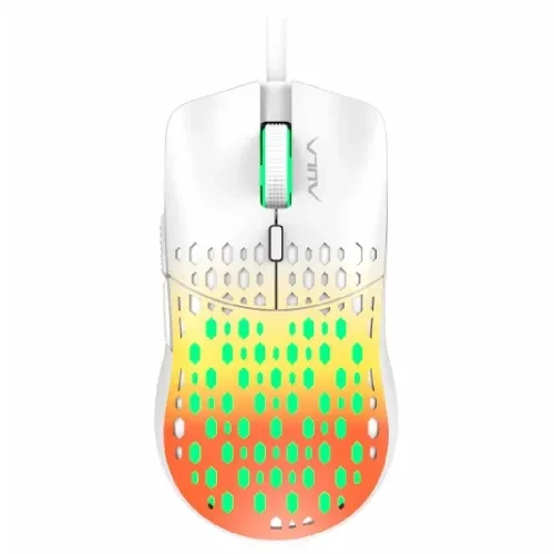 AULA S11 Pro Wired Gaming Mouse-Yellow Color