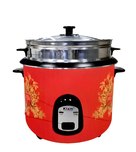 Kiam 2.8 Liter Stainless Steel + Non-Stick Double Pot Rice Cooker (SFB-5704)