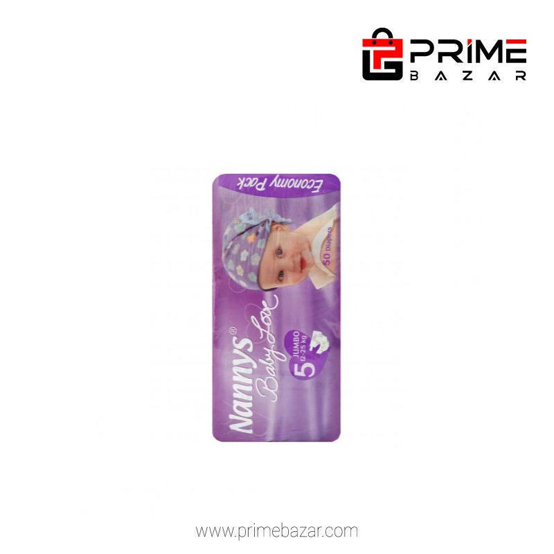 Nannys Baby Diaper 5 Junior Belt 12-25 kg 50 pcs (Made in Cyprus)