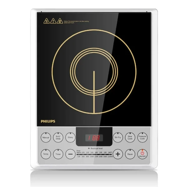 Original Philips HD4920 Induction Cooker With Save Energy (1500W, Black, Push Button)