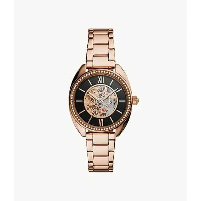Fossil BQ3728 Vale Automatic Rose Gold-Tone Stainless Steel Women’s Watch