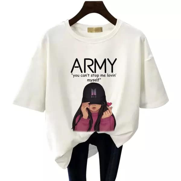 BTS Shirt DYNAMITE T-Shirt BT21 T-Shirt Adult Women T-Shirt PRINT BTS CASUAL