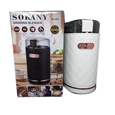 Sokany Electric Coffee Grinder Sk-3027, 150W + Azwaaa Bag