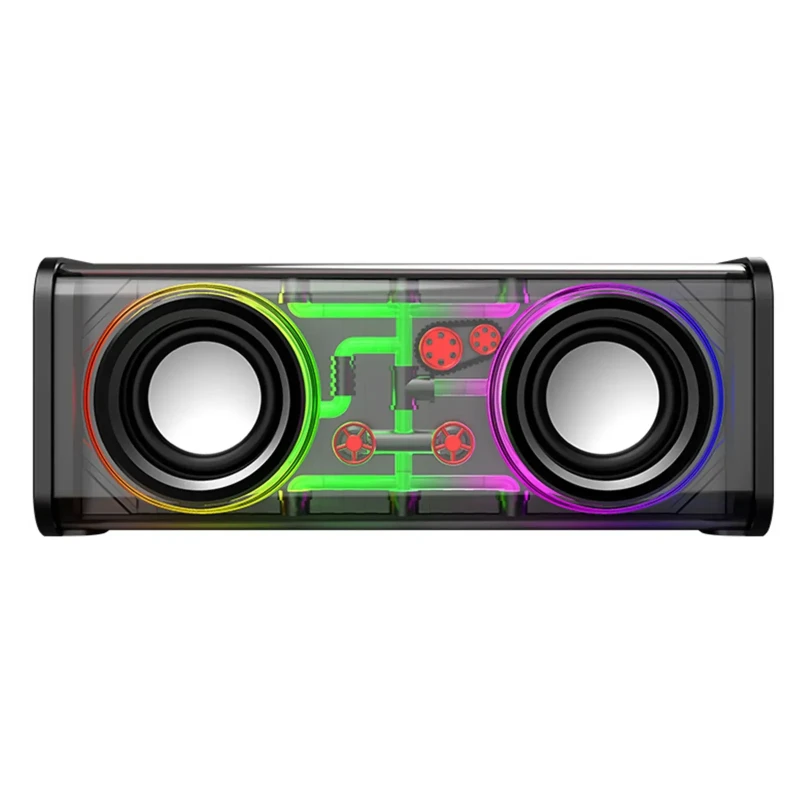 Mecha V8 Transparent 10W RGB Colorful Lights Bluetooth Speaker