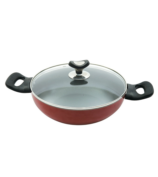 RFL Topper Non Stick Glamour Pan with Lid 22 cm (Red) each