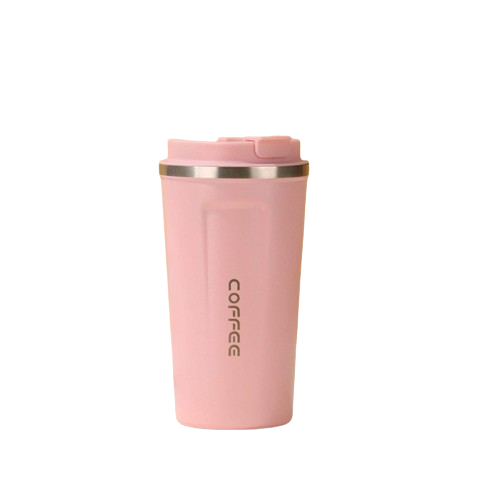 Stainless Steel Coffee Mug – Pink Color