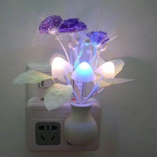 LED Mushroom Night Light Lamp - Multi Color