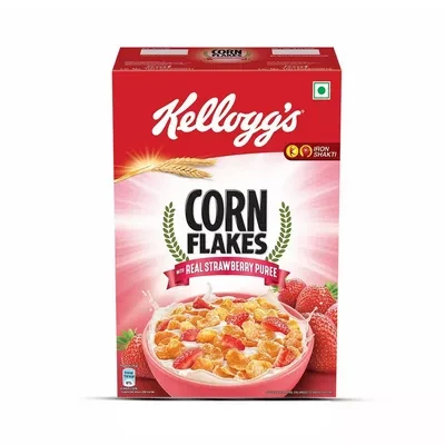 Kellogg's Corn Flakes Real Strawberry Puree Cereal 300 gm