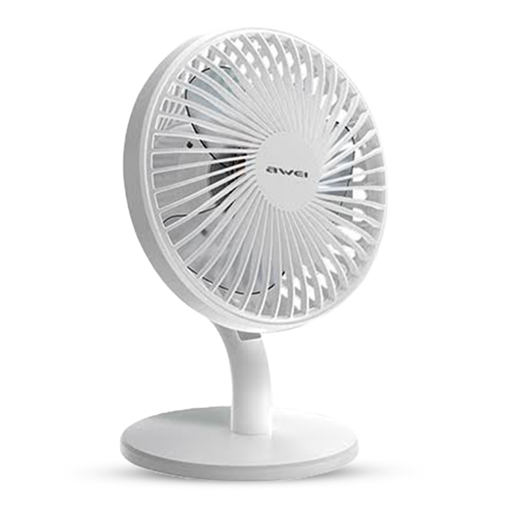 Awei F21 Mini Rechargeable Fan (2000mAh)- White Color