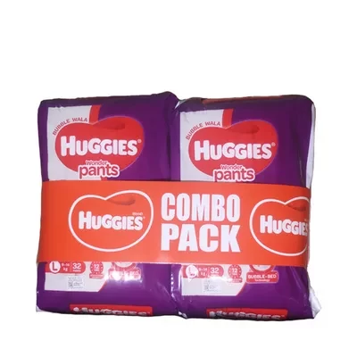 Huggies Wonder Diaper Pants L (9-14 kg) 32 pcs (Combo Pack)