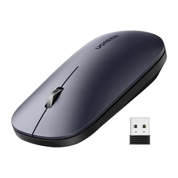 UGREEN Wireless Mouse 2.4G Silent Computer Mouse 4000 DPI- Black Color