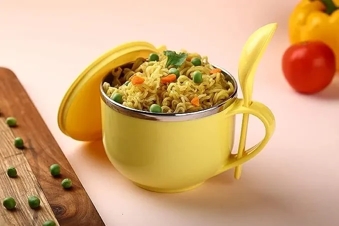 Maggi & Soup Bowl Set – Yellow Color